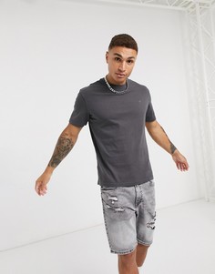 Черная футболка с логотипом American Eagle-Черный