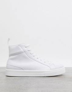 Белые высокие кроссовки ASOS DESIGN-Белый