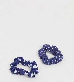 Набор из 2 резинок для волос ASOS DESIGN-Синий