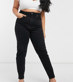 Черные джинсы в винтажном стиле с завышенной талией Dr Denim Plus-Черный цвет