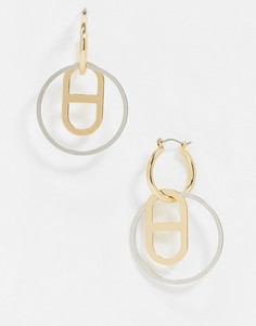 Серьги-кольца ASOS DESIGN-Мульти