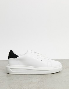 Белые кроссовки на массивной подошве KG by Kurt Geiger-Белый