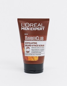 Скраб 100​​​​​​​ мл для лица и бороды LOreal Men Expert - Barber Club-Бесцветный L'Oreal