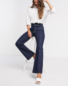 Темно-синие джинсы с легким клешем Levis-Синий