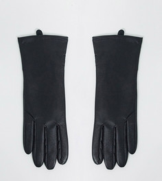 Черные перчатки из искусственной кожи с накладками для сенсорных экранов My Accessories London-Черный