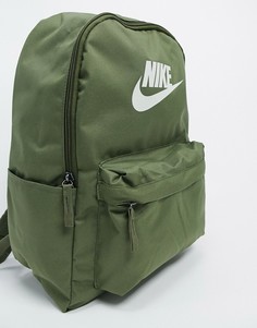 Рюкзак цвета хаки с логотипом Nike Heritage 2.0-Зеленый