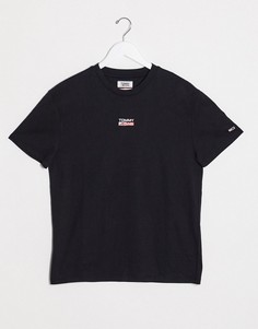 Черная футболка с логотипом Tommy Jeans-Черный цвет