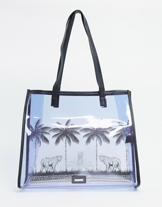 Фиолетовая сумка-тоут с пальмовым принтом Skinnydip-Фиолетовый цвет