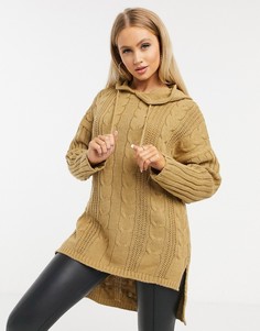 Худи коричневого цвета I Saw It First-Коричневый цвет