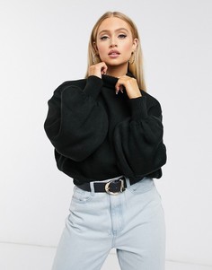 Черный джемпер с пышными рукавами I Saw It First
