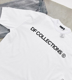 Oversized-футболка с принтом логотипа ASOS Dark Future Tall-Белый
