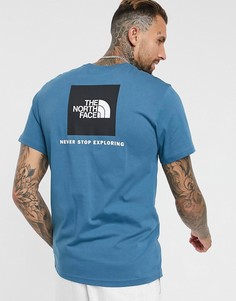 Синяя футболка с логотипом The North Face-Голубой