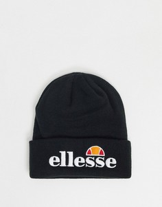 Черная шапка-бини с логотипом ellesse-Темно-синий