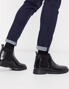 Черные кожаные ботинки челси на толстой подошве KG by Kurt Geiger-Черный цвет