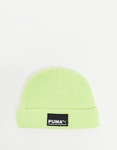 Ярко-зеленая шапка-бини Puma-Зеленый