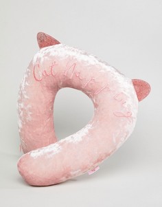 Розовая подушка для шеи с блестками Skinnydip-Розовый