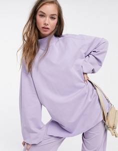 Лавандовый легкий oversized-свитшот от комплекта ASOS DESIGN-Серый