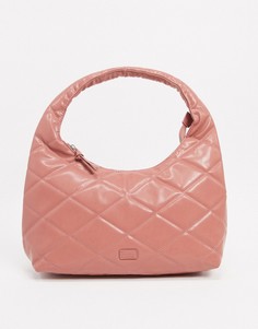 Розовая стеганая сумка NA-KD-Розовый цвет