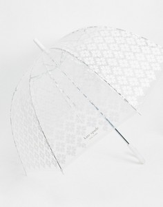 Прозрачный зонт с цветочным принтом Kate Spade-Очистить