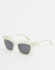 Светло-зеленые квадратные солнцезащитные очки Jeepers Peepers-Зеленый цвет