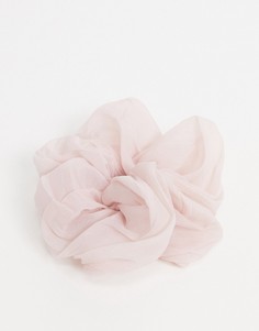 Пудрово-розовая резинка для волос Kitsch-Бесцветный