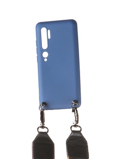 Чехол Ally для Xiaomi Mi Note 10 А5 Soft Touch с ремешком Blue A5-01128