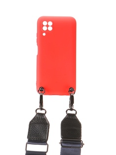Чехол Ally для Huawei P40 Lite А6 Soft Touch с ремешком Red A6-01143
