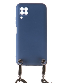 Чехол Ally для Huawei P40 Lite А1 Soft Touch с ремешком Blue A1-01144