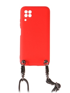 Чехол Ally для Huawei P40 Lite А1 Soft Touch с ремешком Red A1-01143
