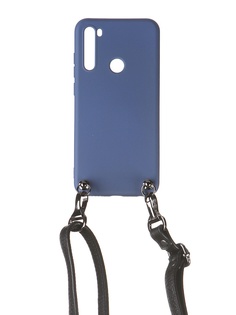 Чехол Ally для Xiaomi Redmi Note 8T А1 Soft Touch с ремешком Blue A1-01136