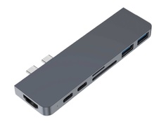 Аксессуар Хаб USB HyperDrive Hyper DUO 7-in-2 Hub HD28C-GRAY