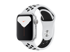 Умные часы APPLE Watch Nike Series 5 40mm Silver Aluminium with Pure Platinum-Black Nike Sport Band MX3R2RU/A Выгодный набор + серт. 200Р!!!