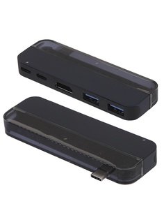Хаб USB Baseus Transparent Series Type-C Blue CAHUB-TDO3