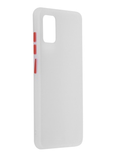 Чехол Brosco для Samsung Galaxy A51 White-Red SS-A51-ST-TPU-WHITE-RED