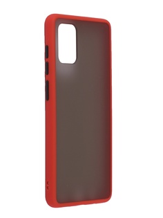 Чехол Brosco для Samsung Galaxy A71 Red-Black SS-A71-ST-TPU-RED-BLACK