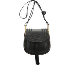 Кожаная сумка Hudson small с плетением и металлическим декором Chloé Chloe