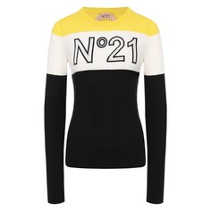 Пуловер из смеси шерсти и шелка N21