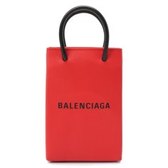 Кожаный чехол Shopping для телефона Balenciaga