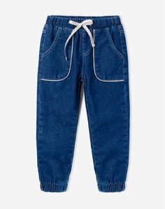 Утеплённые джинсы-джоггеры для девочки Gloria Jeans