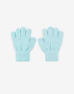 Голубые перчатки для девочки Gloria Jeans