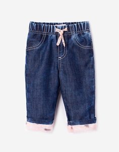 Утеплённые джинсы для малышки Gloria Jeans