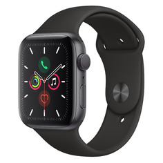Смарт-часы APPLE Watch Series 5 44мм, серый космос / черный [mwvf2ru/a]