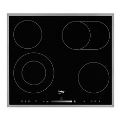 Варочная панель Beko HIC 64503 TX, Hi-Light, независимая, черный