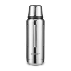 Термос BOBBER Flask-470, 0.47л, серебристый/ черный [flask-470/glossy]