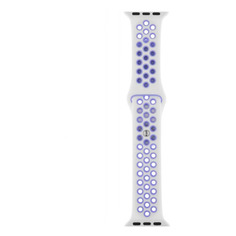 Ремешок Interstep Action для Apple Watch Series 3/4/5 белый/фиолетовый (65501)