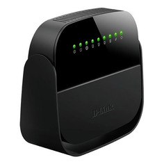 Wi-Fi роутер D-Link DSL-2640U/R1A, N150, ADSL2+, черный