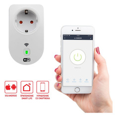 Умные розетки Умная розетка Rexant 11-6009 EU Wi-Fi белый