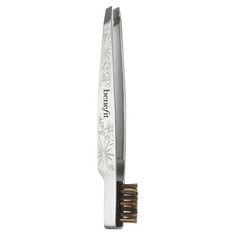 Tweezing & Taming Tool Пинцет для бровей с щеточкой Benefit