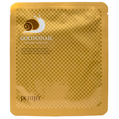 Гидрогелевая маска с золотом и экстрактом улитки в одноразовой упаковке Petitfee