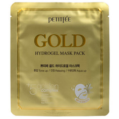 Гидрогелевая маска для лица с золотом в одноразовой упаковке Petitfee